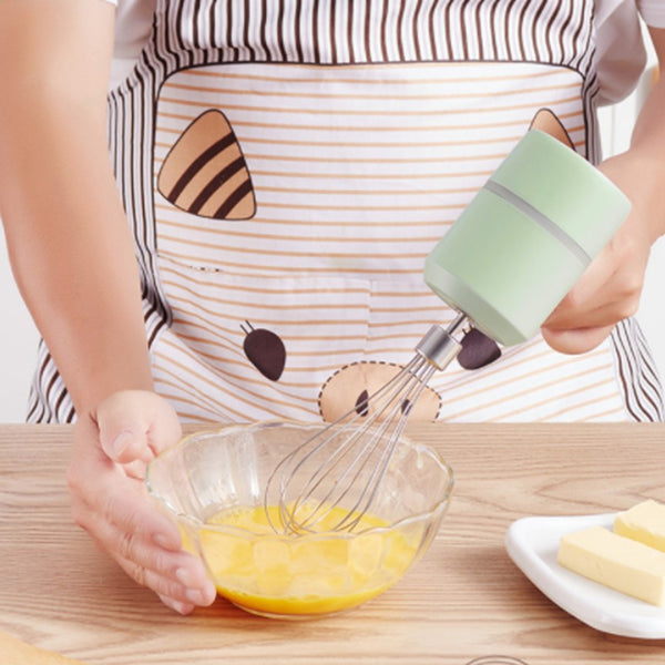 Uppladdningsbar 3-växlad Handmixer – Portabel Kraft för Alla Dina Bakbehov!