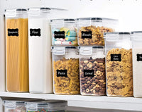 14-pack Mat Förvaring - Lufttäta Burkar med Lock - Kit Transparent