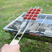 Grillkorvställ med Trähandtag