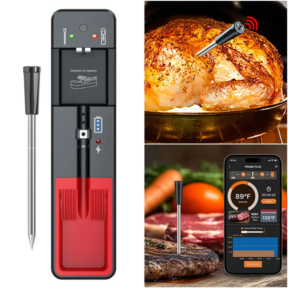 Trådlös BT Kötttermometer – Smart matlagning med precision