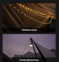 NexTool Camping LED-ljusslinga – Vattentålig & Dekorativ