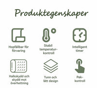PowerCook 1500W Induktionshäll — Snabb, Energismart & Stilren Inbyggnadslösning för Köket