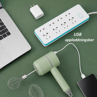 Uppladdningsbar 3-växlad Handmixer – Portabel Kraft för Alla Dina Bakbehov!