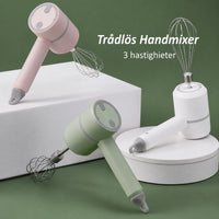 Uppladdningsbar 3-växlad Handmixer – Portabel Kraft för Alla Dina Bakbehov!