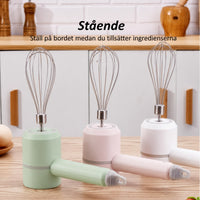 Uppladdningsbar 3-växlad Handmixer – Portabel Kraft för Alla Dina Bakbehov!